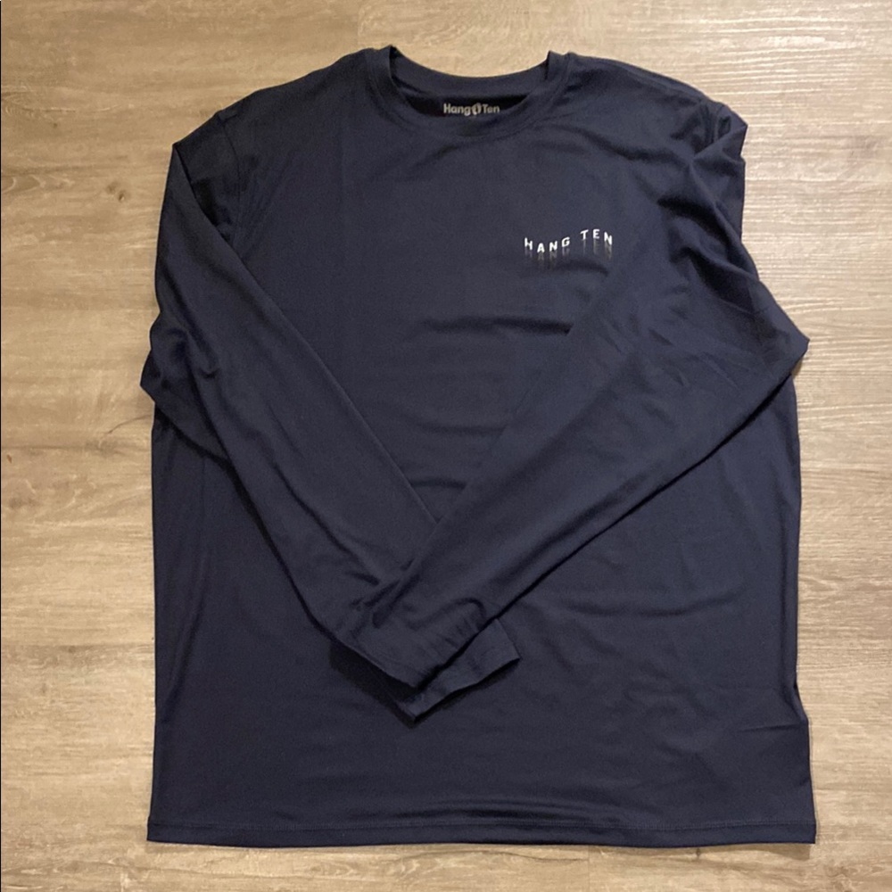 Hang Ten Blue Long Sleeve Sun Tee